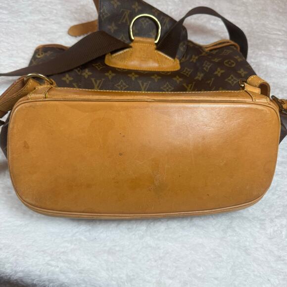 Louis Vuitton Monogram Montsouris GM Leather Drawstring Backpack Academic - Picture 7 of 16